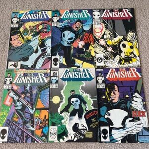 Marvel The Punisher Comic Book Covers - Multicolor Set